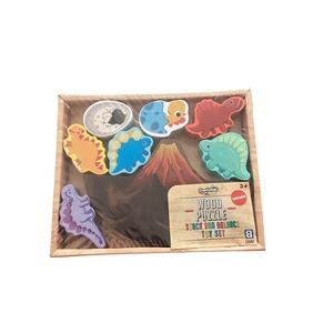 Creative Kids Wood Puzzle Stack and Balance Toy Set Dinosaur 8 Count New Sealed